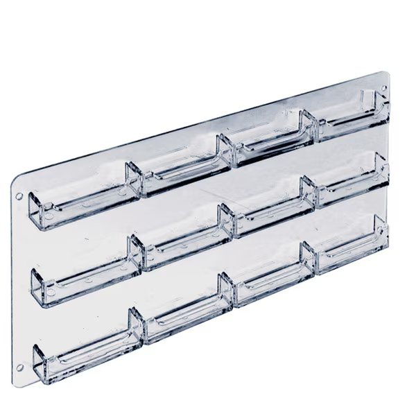 12-Pocket Wall Mount Business/Gift Card Holder, PK2, Azar Displays, Mfr#: 252223